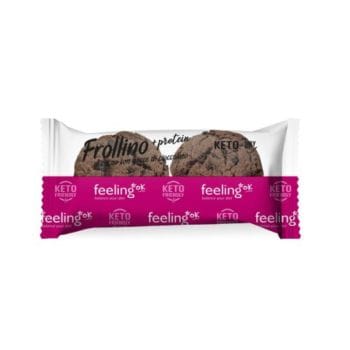 FEELING OK +PROTEIN FROLLINO AL CACAO CON GOCCE DI CIOCCOLATO 50G
