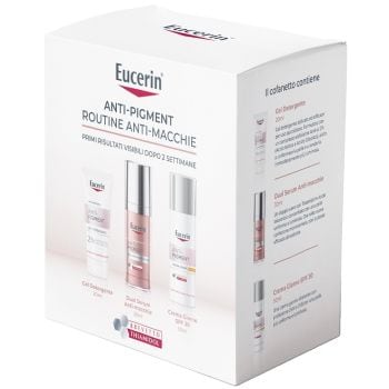 Eucerin Routine Anti Pigment Q4 2025 1 Dual Serum Anti Macchie 30 Ml + 1 Crema Giorno Spf30 50 Ml + 1 Gel Detergente 20Ml
