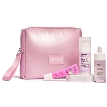 Goovi Box Natale 2025 Idratazione 1 Siero Viso Acido Ialuronico 30 Ml + 1 Crema Viso Acido Ialuronico 50 Ml + 1 Contornoocchi Levigante 15 Ml + 1 Pochette
