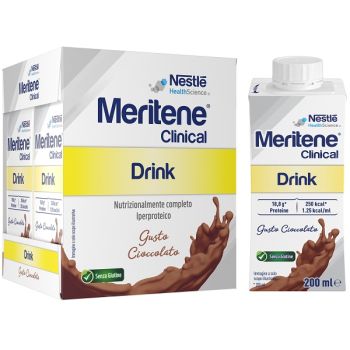 MERITENE CLINICAL CIOCCOLATO 4 BOTTIGLIE DA 200 ML - INTEGRATORE ALIMENTARE