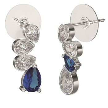 Bjt420 Orecchini Blueeye 18Mm Stainless Steel