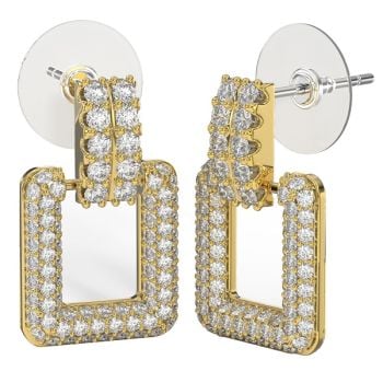 Bjt424 Orecchini Full/Cristalli Multicolor 20Mm Gold Plated