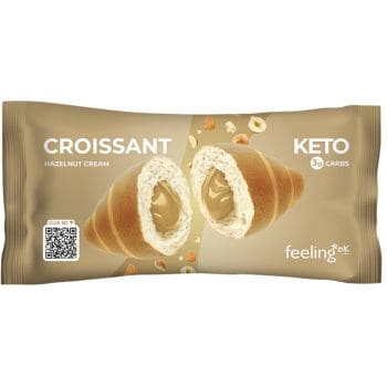 Feeling Ok Croissant Ripieno Di Crema Alla Nocciola 50 G