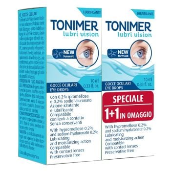 Gocce Oculari Tonimer Lubri Vision 10 Ml 2 Pezzi Promo
