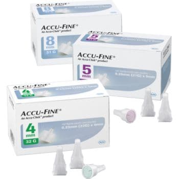 Ago Ipodermico Per Penna Da Insulina Accu-Fine In Acciaio Inox 33 Gauge 4 Mm 100 Pezzi