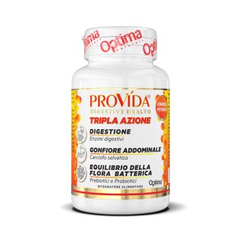 Optima Provida Tripla Azione Enzimi Vegetali Integratore Digestivo 60 Capsule