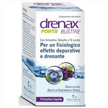 Drenax Forte Mirtillo Bustine Integratore Drenante 15 Stick Pack