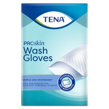 Tena Wash Glove Guanti Deteregenti 50 Pezzi