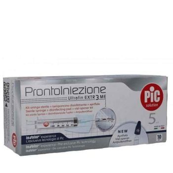 Pikdare Spa Siringa Pic Solution Pronta Iniezione Ago Montato Misura Gauge 23 1 1/4 10 Pezzi