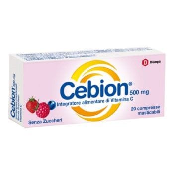 Cebion Masticabile Senza Zucchero Integratore Di Vitamina C 20 Compresse