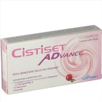 Cistiset Advance Integratore Vie Urinarie 15 Compresse