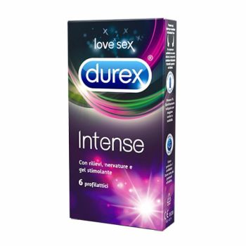 Durex Intense Preservativi Con Rilievi E Nervature Stimolanti 6 Pezzi
