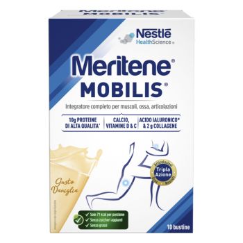 Meritene Mobilis Vaniglia Integratore Muscoli Ossa Articolazioni 10 Bustine