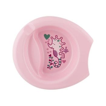 Chicco Piatto Pappa Facile 6M+ Colore Rosa