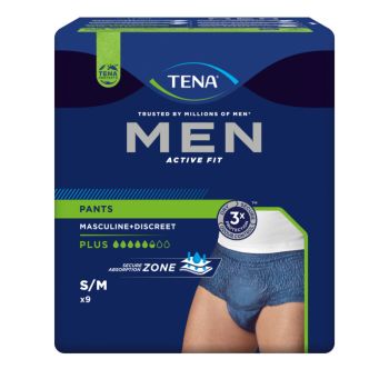 Tena Men Active Fit Slip Assorbente Uomo Perdite Urinarie Taglia M 9 Pezzi