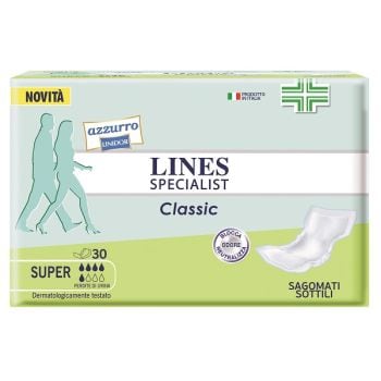 Pannolone Lines Specialist Classic Sagomato Sottile Super 30Pezzi