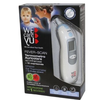Termometro Auricolare Wecareyu Fever-Scan Ad Infrarossi Con10 Coprisonda
