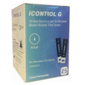 Farsud Farmaceutici Strisce Misurazione Glicemia Icontrol G 25 Pezzi