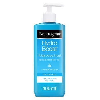 Neutrogena Hydro Boost Crema Corpo Idratante Fluida Gel Con Acido Ialuronico 400 Ml