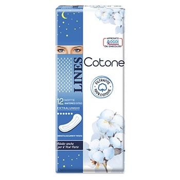 LINES COTONE NON ULTRA NOTTE DISTESI 12 PEZZI