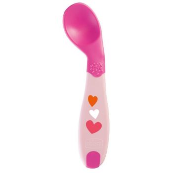 Chicco Cucchiaio Angolato Rosa 1 Pezzo Chicco