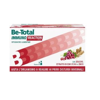 Be-Total Immuno Reaction Integratore Alimentare Difese Immunitarie Vitamina C 8 Flaconcini