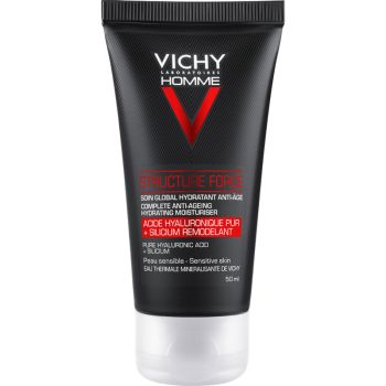 Vichy Homme Trattamento Anti -Eta' Structure Force Viso + Occhi Con Acido Salicilico E Ialuronico Ristrutturante Per Pelle Piu' Tonica 50 Ml