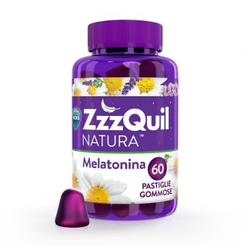 Zzzquil Natura Integratore Per Il Sonno A Base Di Melatonina Con Camomilla, Valeriana E Lavanda 60 Pastiglie Gommose