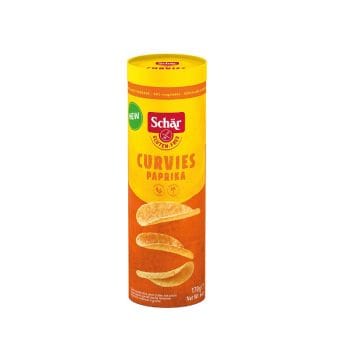 Schar Curvies Paprika Chips Di Patate Senza Glutine 170G