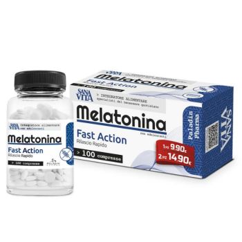 Paladin Pharma Spa Sanavita Melatonina Fast Action 100 Compresse