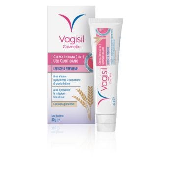 Vagisil Crema Intima 2 In 1 Per Uso Quotidiano Con Avena Prebiotica 30 G