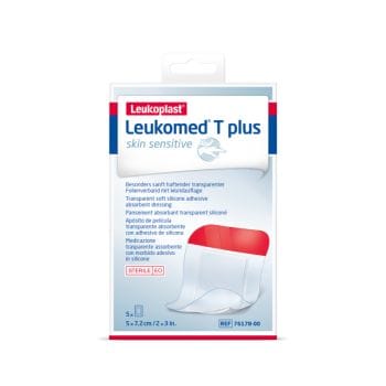 Essity Italy Spa Leukoplast Leukomed T Plus Skin Sensitive - Medicazione Adesiva Trasparente Post Operatoria 5 X 7,2Cm 5 Pezzi