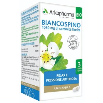 Arkocapsule Biancospino Bio Integratore Relax E Pressione Arteriosa 130 Capsule