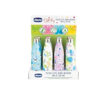 Chicco Bottiglia Inox 500 Ml In Display Box Colore Bolle