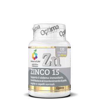 Optima Naturals Srl Colours Of Life - Zinco 15 120 Compresse
