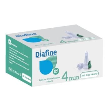 Ago Pungidito Per Insulina Diafine 32Gx4Mm 100 Pezzi