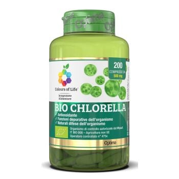 Optima Naturals Srl Bio Chlorella 200 Compresse Colours