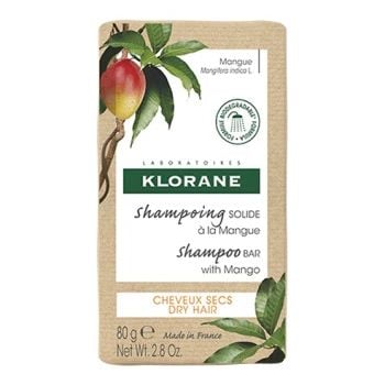Klorane Shampoo Solido Al Mango Per Capelli Secchi 80 G
