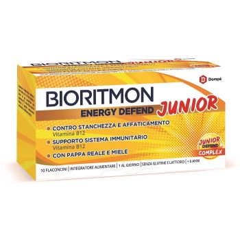 Bioritmon Energy Defend Junior Integratore Difese Immunitario 10 Flaconcini