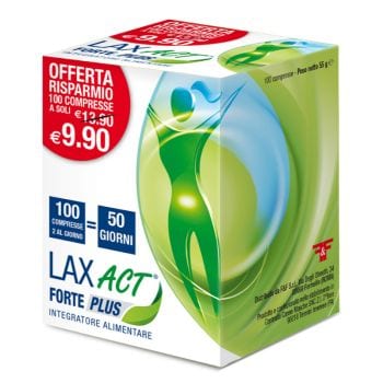 Lax Act Forte Plus Integratore Benessere Intestinale 100 Compresse