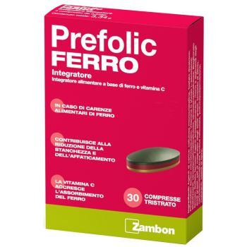 Prefolic Integratore Ferro 30 Compresse