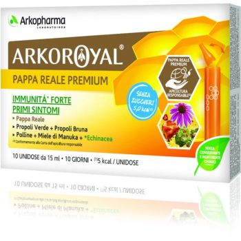 Arkoroyal Pappa Reale Premium Senza Zuccheri Immunità Forte 10 Unidose