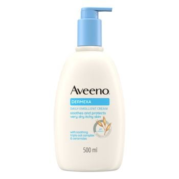 Aveeno Dermexa Crema Idratante Per Pelle Molto Secca E Con Prurito, Adatto Per Pelle Con Tendenza Atopica E Soggetta A Eczema, Senza Profumo 500 Ml