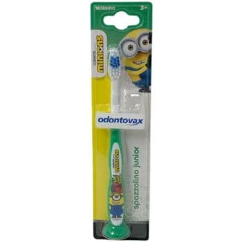 Odontovax Spazzolino Junior Minions Verde Morbido Con Ventosa 3+ Anni