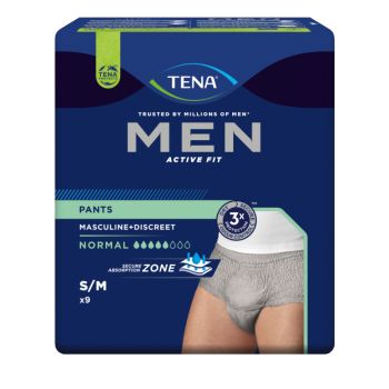 Tena Men Active Fit Slip Assorbente Uomo Taglia S/M 9 Pezzi