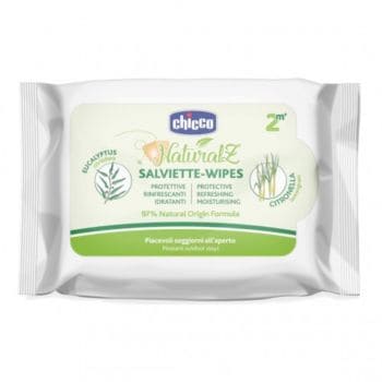 Chicco Salviette Citronella Naturalz Rinfrescanti E Protettive Contro Le Zanzare 20 Pezzi