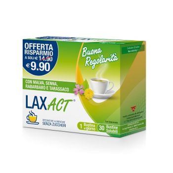 Lax Act 30 Bustine Solubili Senza Zuccheri