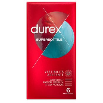 Profilattico Durex Supersottile Close Fit 6 Pezzi