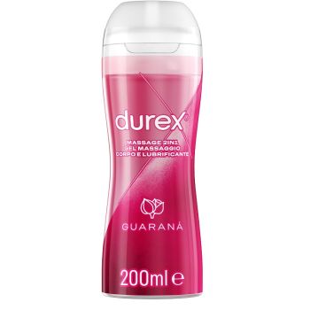 Durex Massage 2 In 1 Gel Massaggio Corpo E Lubrificante Guarana' 200 Ml