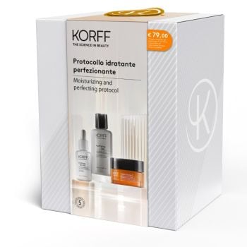 korff cofanetto idratante perfezionante 1 soluzione esfoliante purifying 100 ml 